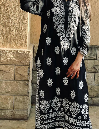 Indian Chicken Kari Kurti Embroidered